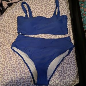 Blue bikini